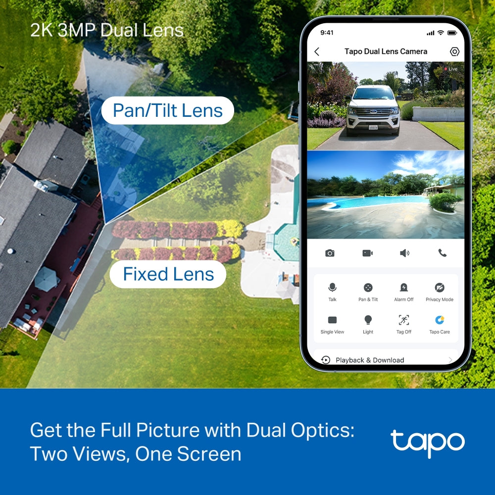 Tp Link Tapo Solar-Powered Dual-Lens Pan/Tilt Security Camera Kit | TPL-TC93D-KIT - Image 10