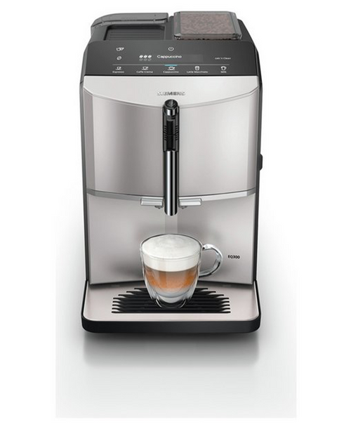Siemens EQ300 Fully Automatic Coffee Machine in Inox Silver – sleek design, easy use | Available at Keans Claremorris