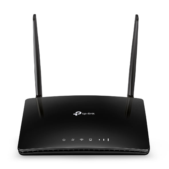 TP-Link TL-MR6400 300Mbps Wireless 4G LTE Router with SIM slot, dual antennas, supports 32 devices – available at Kean’s