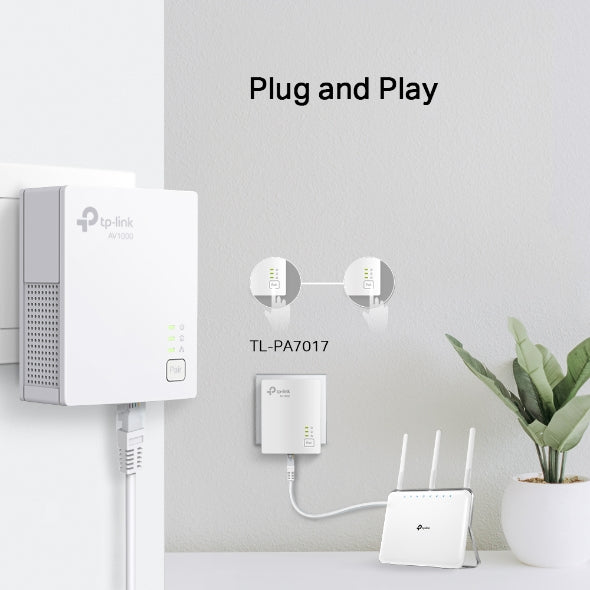 Tp-Link Av1000 Powerline Starter Kit TL-PA7017 Kit - Image 5