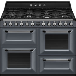 Smeg 110cm Victoria 4 Cavity Dual Fuel Traditional Range Cooker with Side Opening Ovens