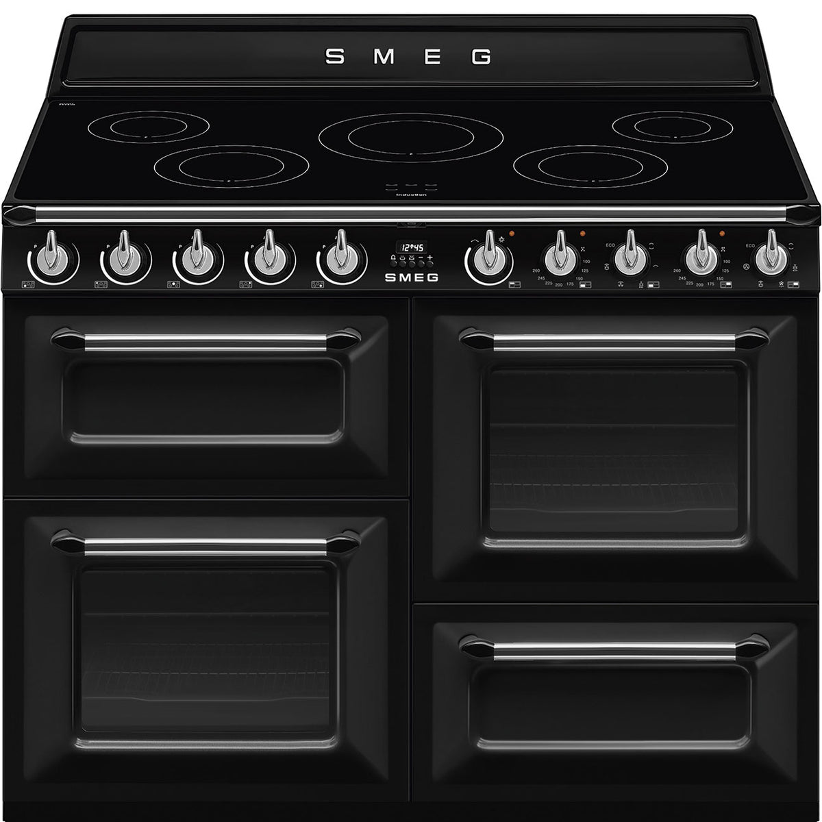 Smeg 110cm Victoria 4 Cavity Traditional Range Cooker with Induction Hob & Side Opening Ovens | Keans Claremorris