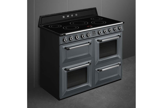 Smeg 110cm Electric Range Cooker TR4110IGR2 in Slate Grey – Large multi-function oven, Keans Claremorris