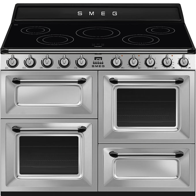 Smeg 110cm Victoria 4 Cavity Traditional Range Cooker with Induction Hob & Side Opening Ovens - Image 4