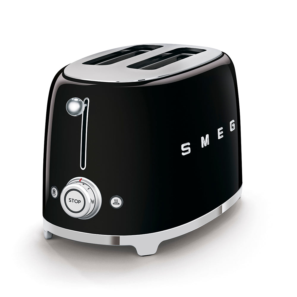 Smeg 50'S Retro Style Aesthetic 2 Slice Toaster Blk | TSF01BLUK - Image 2