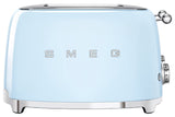 Smeg TSF03 50’s Style 4-Slice Toaster in Pastel Blue with 7 browning levels, wide slots, LED lights – available at Kean’s