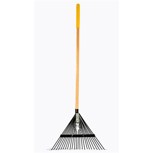 True Temper Steel Leaf Rake with 24 tines, larch wood handle, lightweight and durable – Keans Claremorris