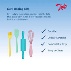 Tala 4 Piece Mini Silicone Baking Tools Set