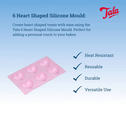 Tala  6 Heart shaped Silicone Mould