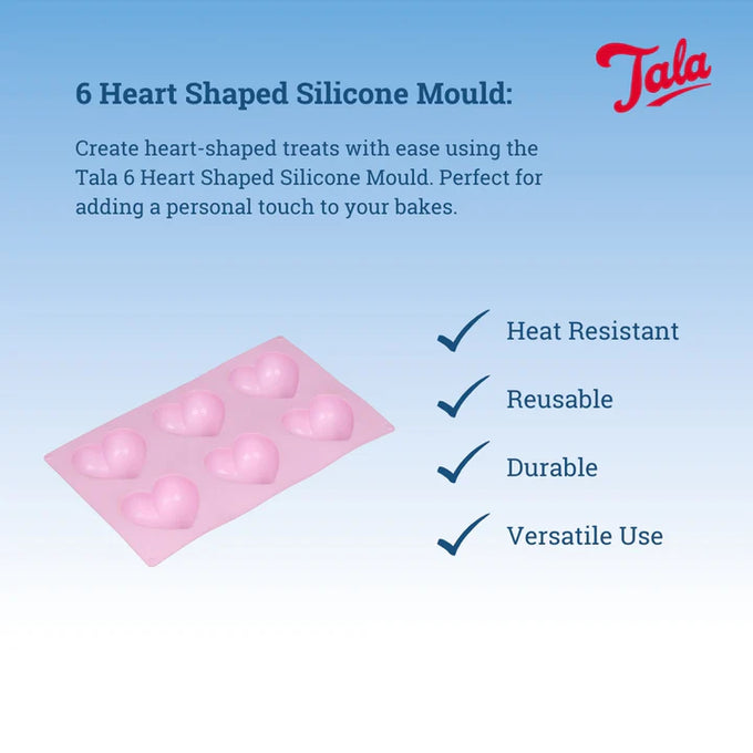 Tala  6 Heart shaped Silicone Mould - Image 4