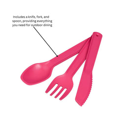 Tala Picnic Cutlery Set Raspberry Pink