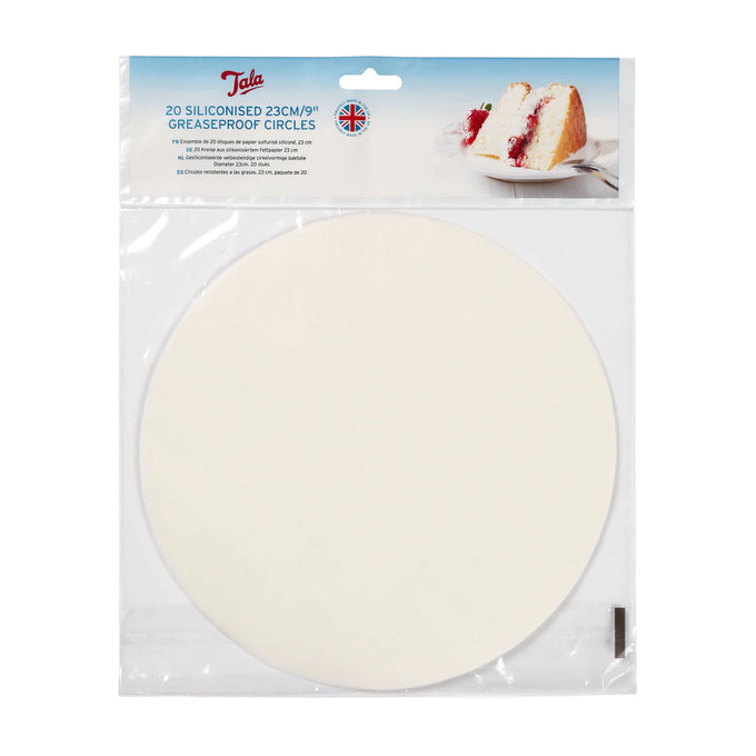 Tala 23cm Siliconised Greaseproof Circles - 20piece Keans Claremorris 