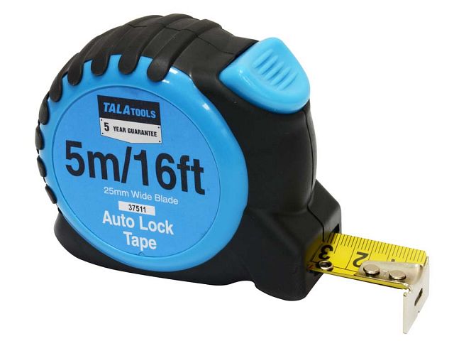 Tala 5m/16ft Auto Lock Tape Carded | Keans Claremorris