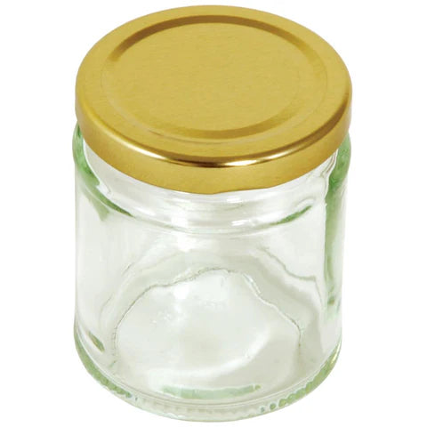 Tala Round Pres Jar Gold Screw Lid 240g/240ml Keans Claremorris