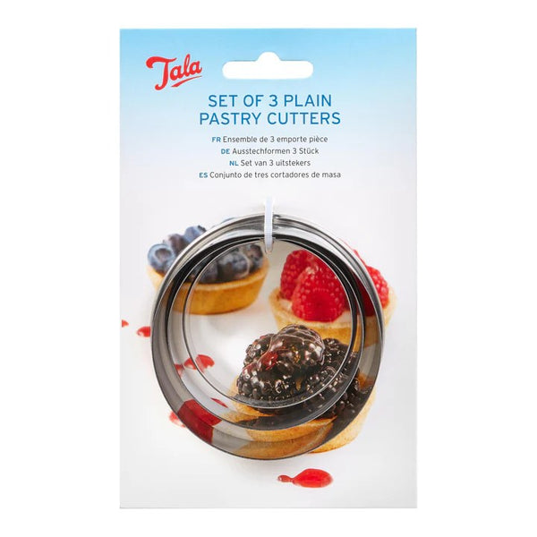 Tala Stainless Steel Pastry Cutters – Set of 3 Keans Claremorris