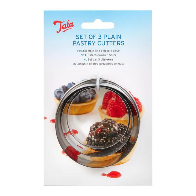 Tala Stainless Steel Pastry Cutters – Set of 3 Keans Claremorris