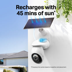 TP-Link Tapo 4K 8MP Solar Pan/Tilt Cam AI IP65 10m 10Ah| TPL-TAPO-C660-KIT