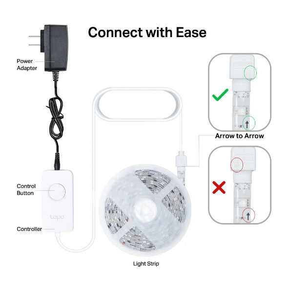 TP-Link Tapo L920-5 5m Smart Wi-Fi RGBIC LED Light Strip – Multicolour - Image 5