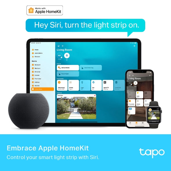 TAPO Smart Wi-Fi Multicolor Light Strip with Remote Control – Adjustable LED Lighting | Keans Claremorris