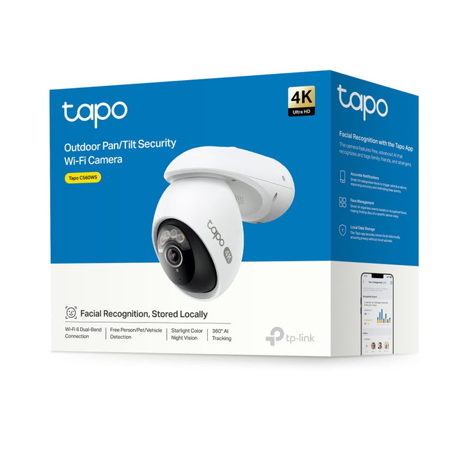 TP-Link Tapo 4K IP66 Pan/Tilt WiFi 6 AI Camera| TPL-TAPO-C560WS - Image 11