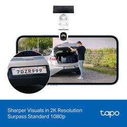 TP-Link Tapo 2K 3MP Solar Pan/Tilt Camera 6700mAh IP65| TPL-Tapo-C610-KIT