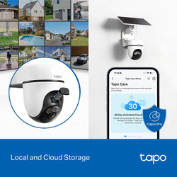 TP-Link Tapo 2K 3MP Solar Pan/Tilt Camera 6700mAh IP65| TPL-Tapo-C610-KIT
