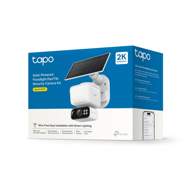 TP-Link Tapo Solar Floodlight Pan/Tilt Cam Kit IP65| TPL-TAPO-C615F-KIT - Image 9