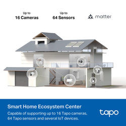 Tp Link Tapo Smart Homebase 2.4-5Ghz Hdmi Usb Ai 16Cam Ip65| TPL-TAPO-H500