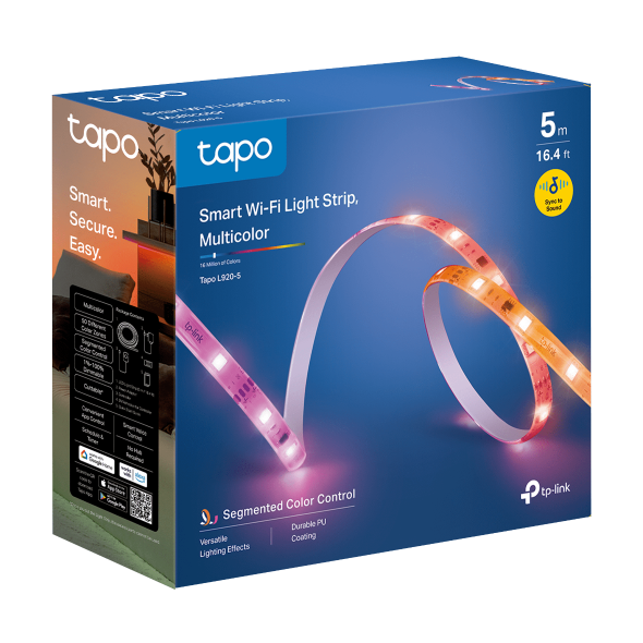 TP-Link Tapo L920-5 5m Smart Wi-Fi RGBIC LED Light Strip – Multicolour - Image 7