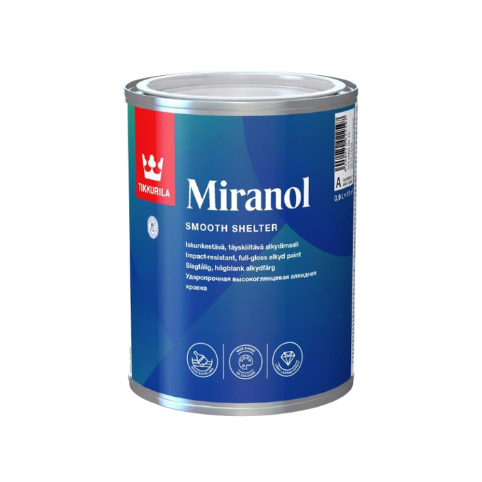 Tikkurila Miranol Ultra High Gloss Exterior & Interior Paint - Image 1