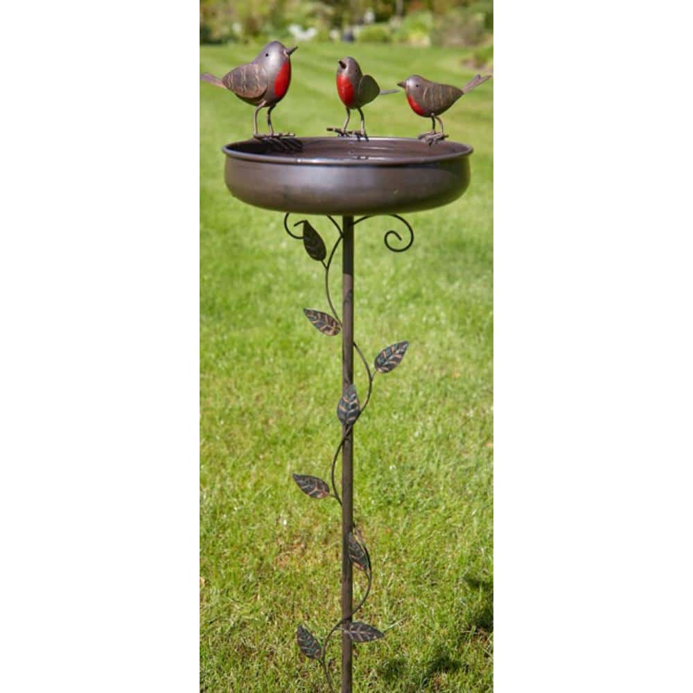 Tom Chambers Robin Redbreast – Trio of Robins Bird Bath Keans Claremorris
