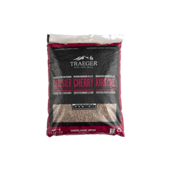 Traeger Cherry Wood Pellets 9kg – sweet fruity smoke, low ash, 100% hardwood, ideal for BBQ. Available at Kean’s