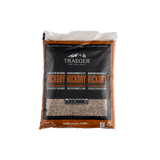 Traeger Hickory BBQ Wood Pellets 9kg – bold smoky flavour, 100% natural hardwood, low ash, from Keans Claremorris