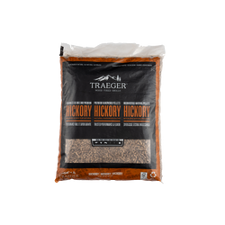 Traeger Hickory BBQ Wood Pellets 9kg – bold smoky flavour, 100% natural hardwood, low ash, from Keans Claremorris
