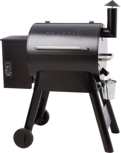 Traeger Pro 22 Wood Pellet Grill with wood-fired flavor, porcelain grates, 572 sq in cooking area, from Keans Claremorris.
