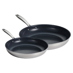Tramontina Ceramic Tri-Ply Frying Pan Set - 26&28cm Keans Claremorris