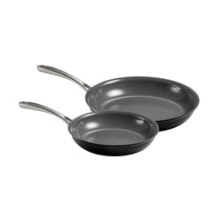 Tramontina Hard Anodised Frying Pan Set - 26&30cm Keans Clarmeorris