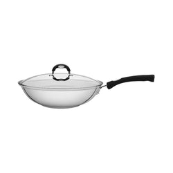 Tramontina Solar Collection Wok with Glass Lid - 28cm 3.3L Keans Claremorris