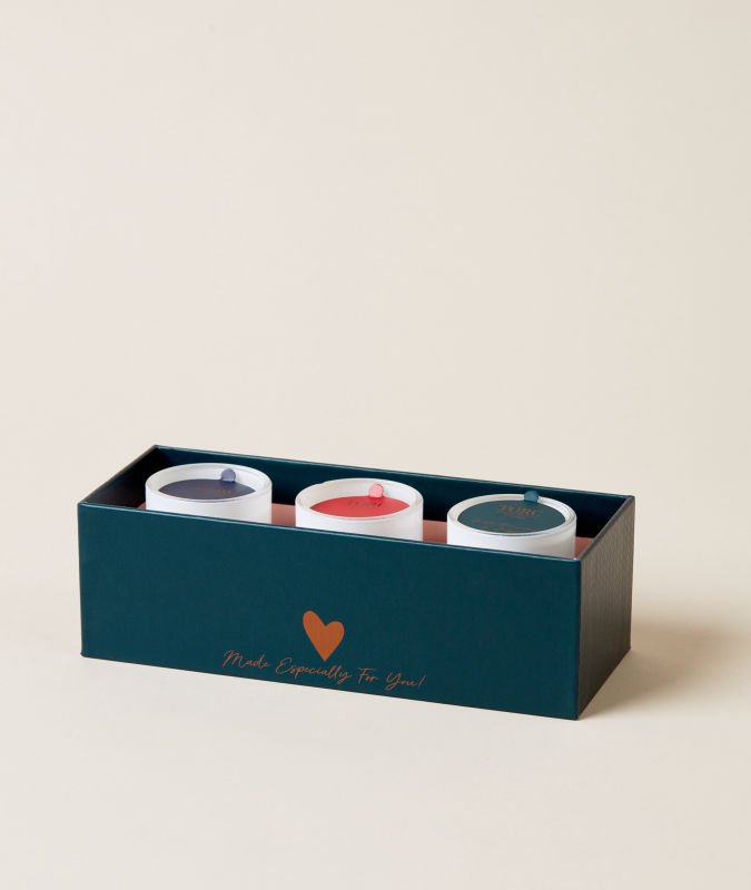 TORC Teal Votive Candle Gift Set with teal candles, perfect gift, available at Keans Claremorris.