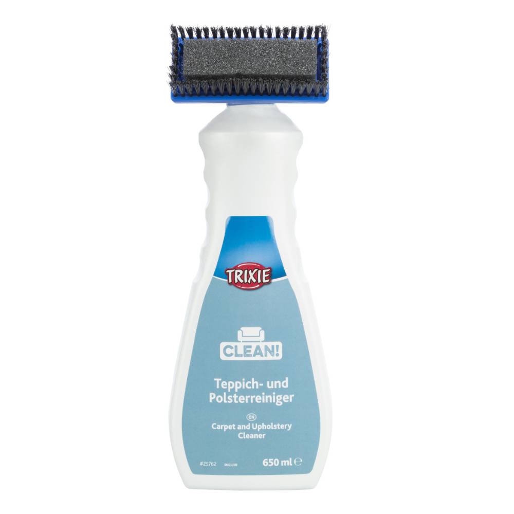 Carpet and Upholstery Cleaner 650ml with Oxi-power formula and attached brush for removing stains and odors - Keans
