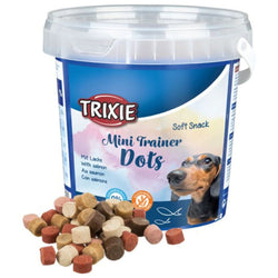 Soft Snack Mini Trainer Dots dog treats, bite-sized training snacks, available at Keans Claremorris.