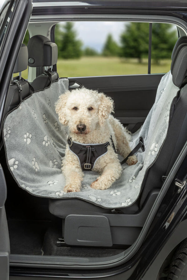 Trixie Car Seat Cover 1.4 x 1.45m - Grey/Black Keans Claremorris