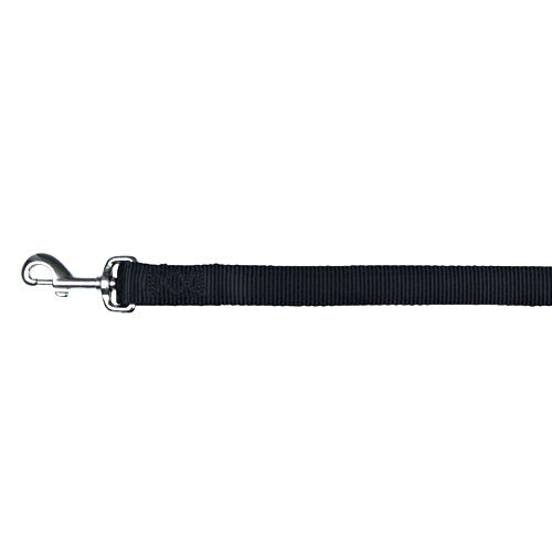Premium Leash L-XL Black, 2-ply nylon strap, neoprene padded handle, 1m length – Keans Claremorris
