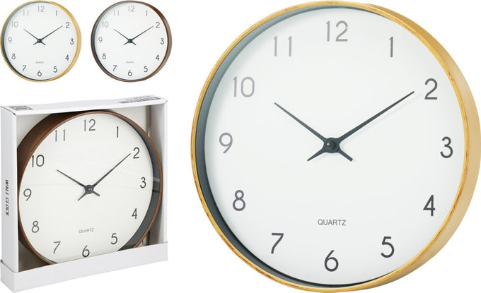 Two Tone Wall Clock 25cm Keans Claremorris