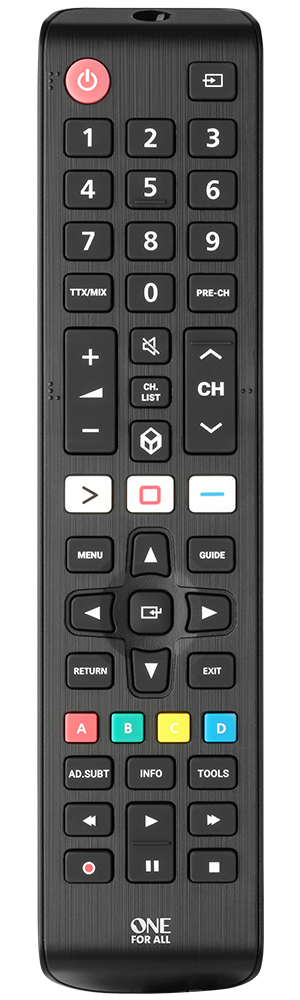 Samsung TV Replacement Remote with learning feature, app shortcuts, no setup needed – available at Keans Claremorris.