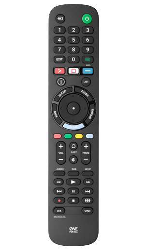 Sony TV Replacement Remote URC 4912 – Universal, no setup, learnable keys, app shortcuts, compatible with all Sony TVs –