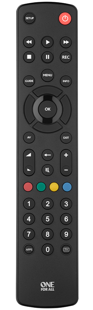 One For All Slimline Contour Replacement TV Remote