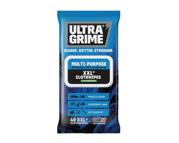 UltraGrime Multiuse Cloth Wipes pk 40xxl + Keans Claremorris