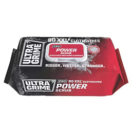 Ultragrime Power Scrub Clothwipes - 80xxl Keans Claremorris