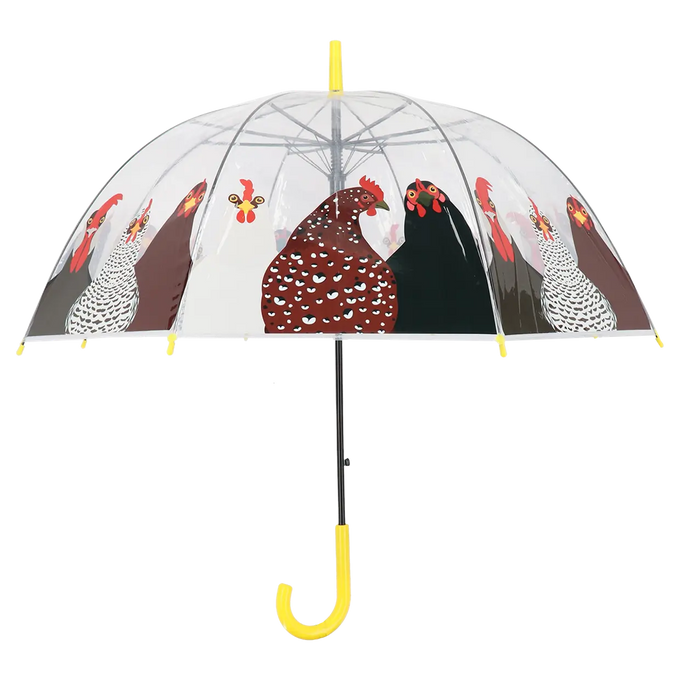 Umbrella - Transparent Chickens  Keans Claremorris